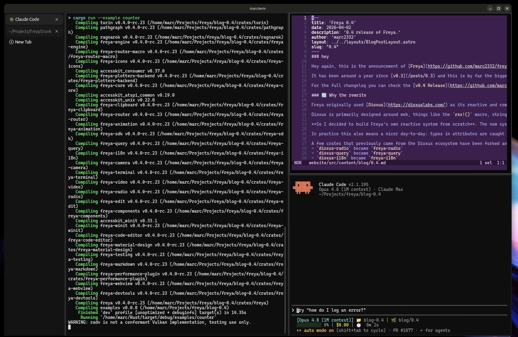 marcterm Screenshot